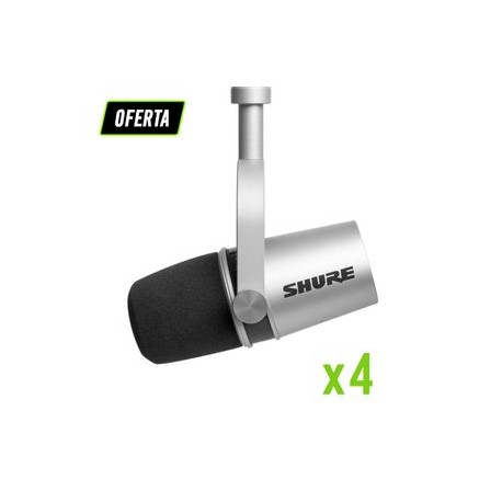 Paquete con 4 Micrófonos MV7