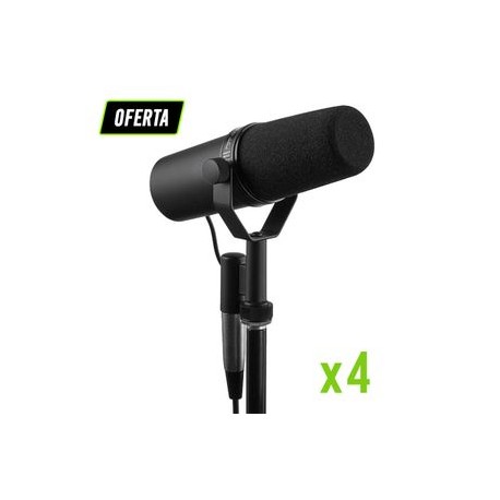 Paquete con 4 Micrófonos SM7B