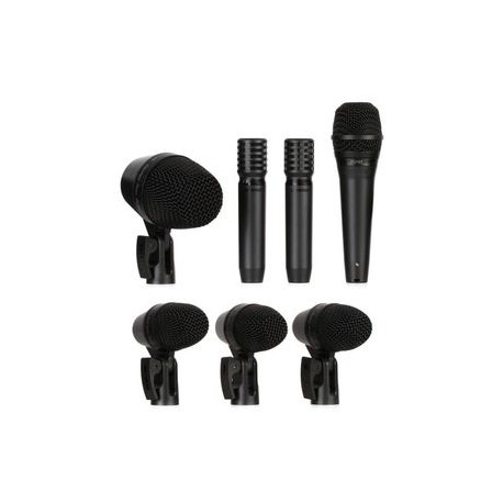 SHURE PGADRUMKIT7, Set de 7 Micrófonos de montaje para batería e instrumentos en grabación y en vivo