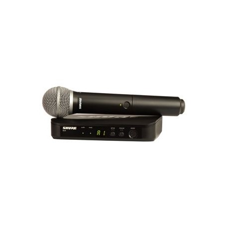 Sistema inalámbrico con micrófono de mano SHURE BLX24/PG58  para voz